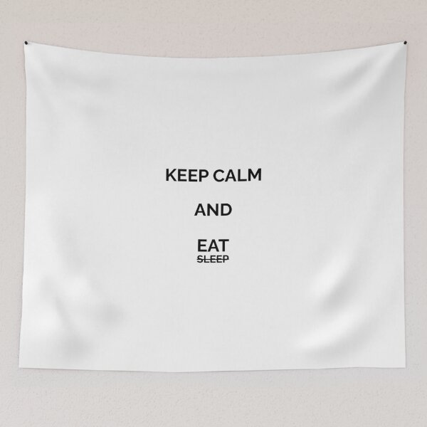 Item preview, Keep Calm And Eat Minimalist Quote designed and sold by PrintByVero.