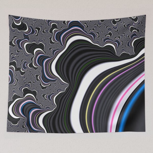Item preview, Squid Ink Abstract Fractal Artwork  designed and sold by Memes N Lore .