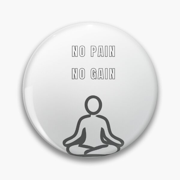 Item preview, No Pain No Gain Minimalist Quote designed and sold by PrintByVero.