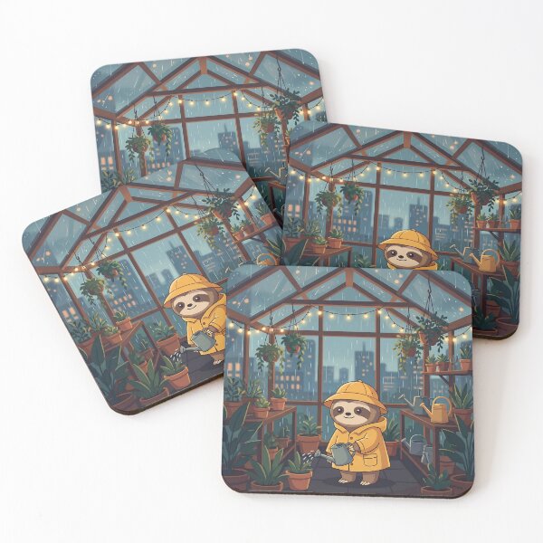 Item preview, Rainy Day in the Sloth's Greenhouse designed and sold by Neural Dream.