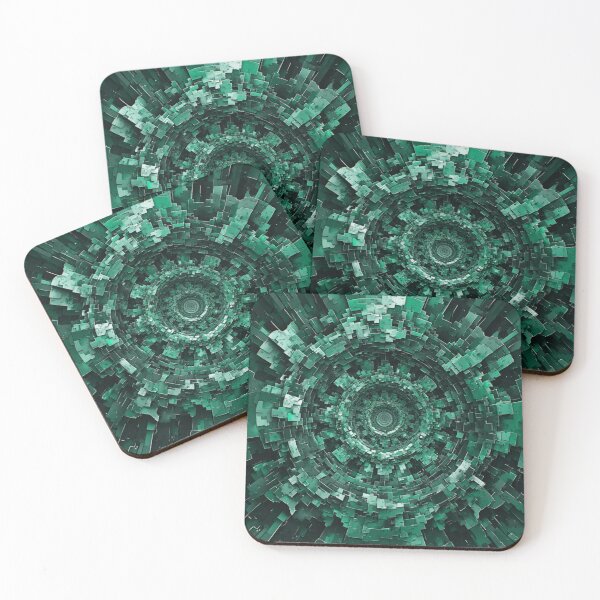 Item preview, Emerald Vortex: An Abstract Geometric Tunnel Vision designed and sold by Virtuals1.