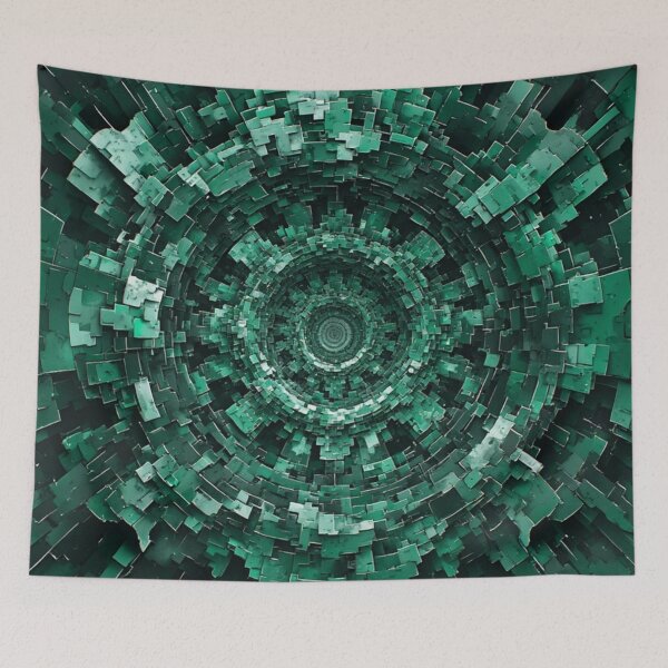 Item preview, Emerald Vortex: An Abstract Geometric Tunnel Vision designed and sold by Virtuals1.