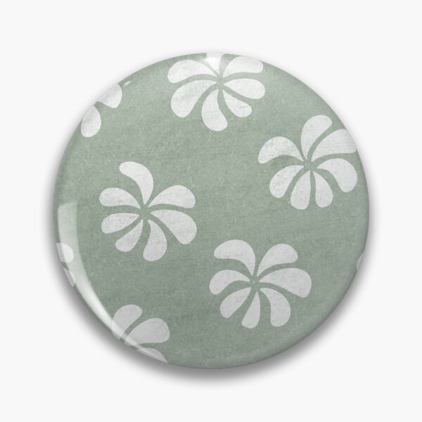 Item preview, White Hawaiian Flowers on a textured green background  designed and sold by SaltyCoveStudio.