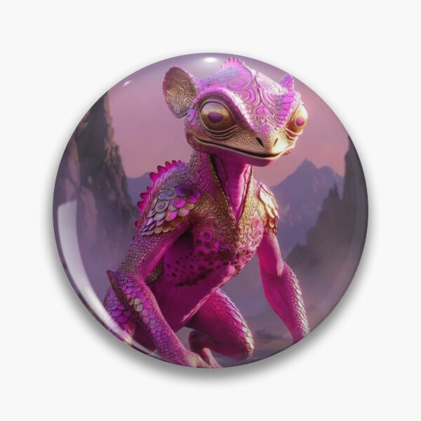 Item preview, Gran lagarto alienígena rosado designed and sold by Kronic Universe.