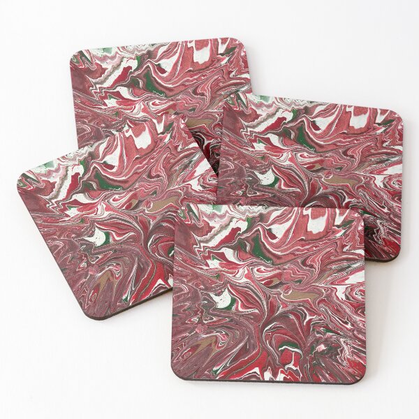 Item preview, Red,white,brown and green Abstract  designed and sold by Colorsoflove613.