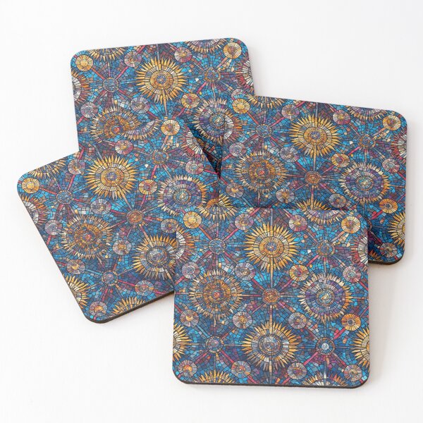Item preview, Sunflower Mosaic: Radiant Blooms in Geometric Splendor designed and sold by Virtuals1.