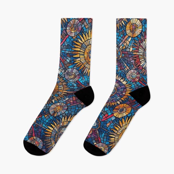 Item preview, Sunflower Mosaic: Radiant Blooms in Geometric Splendor designed and sold by Virtuals1.