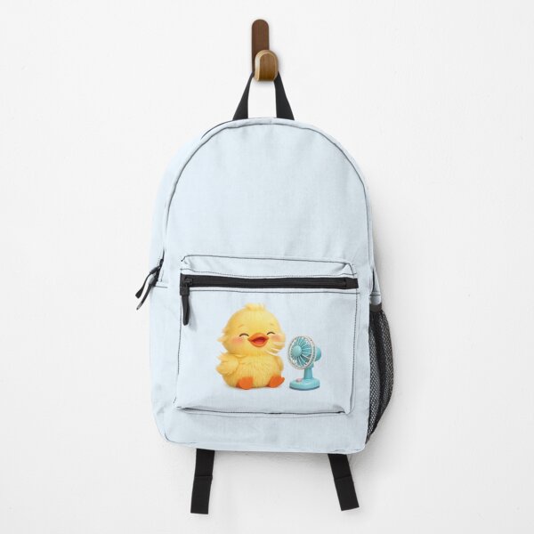 Item preview, Cute Duckling with Cooling Fan | Kawaii Summer Chill Art designed and sold by Moons Studio.