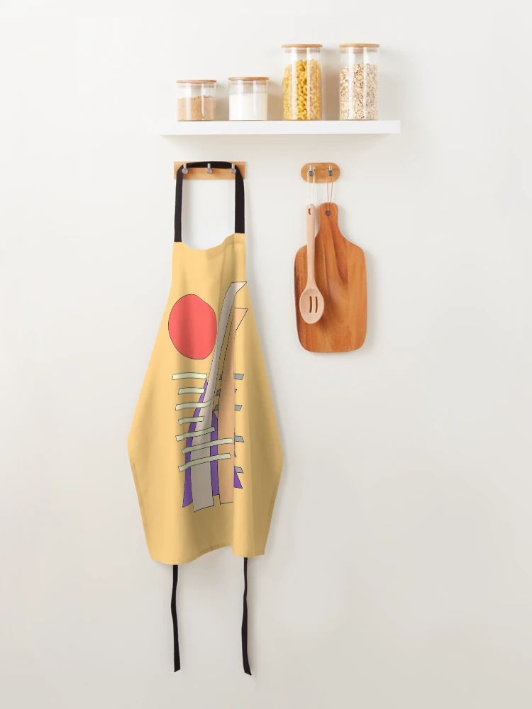 Thumbnail 4 of 6, Apron, Abstract Sun, Shadows, Reflections, and Structures designed and sold by Azure Lion Productions.
