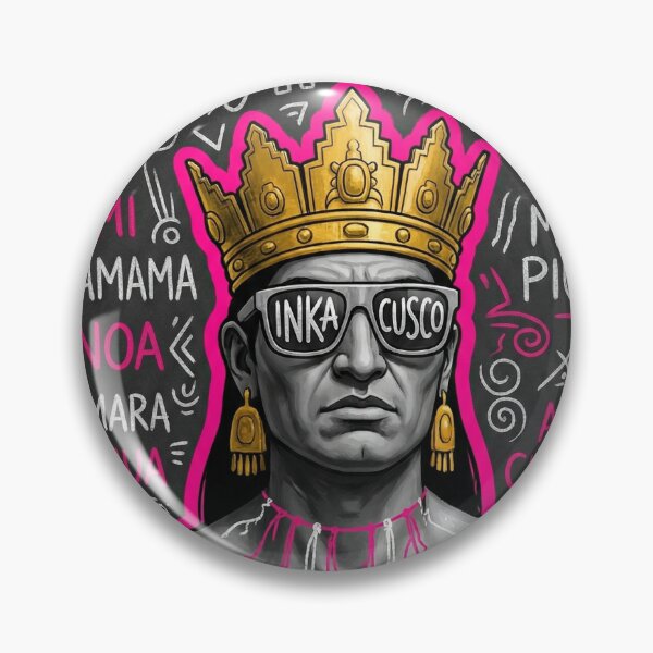 Item preview, Neon Graffiti Art of the Inca Emperor Cusco designed and sold by HANANTI.