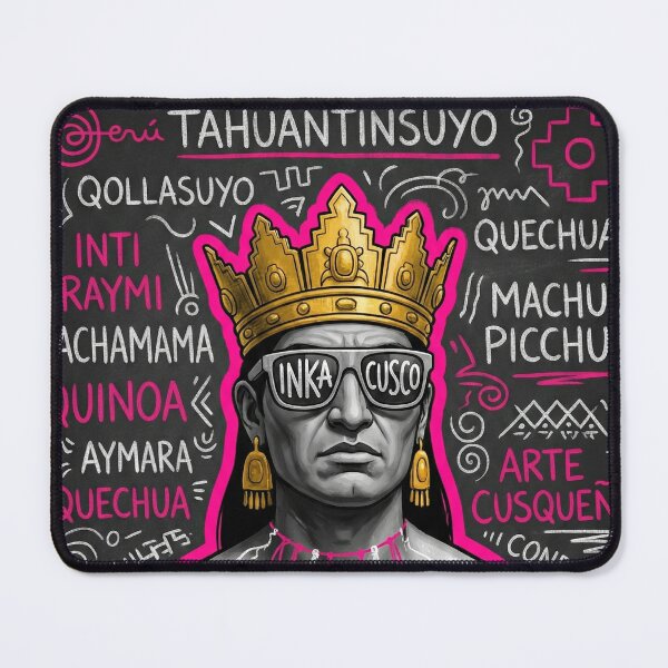Item preview, Neon Graffiti Art of the Inca Emperor Cusco designed and sold by HANANTI.