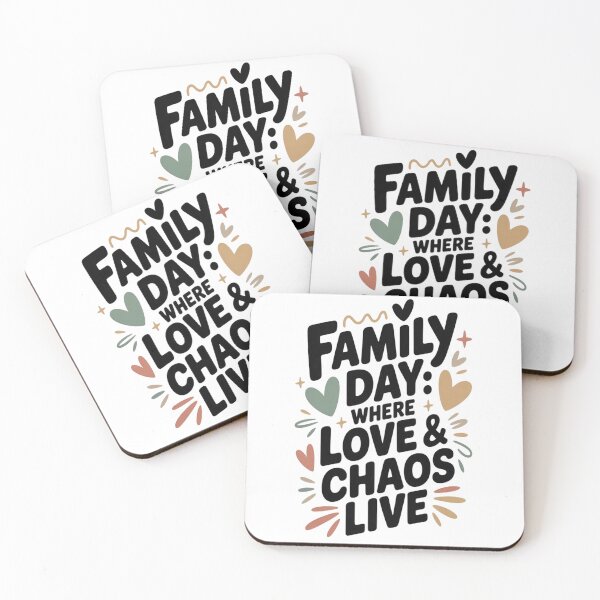 Item preview, Día de la Familia donde conviven el amor y el caos: Camiseta divertida con frase familiar designed and sold by InspiredCreatives.