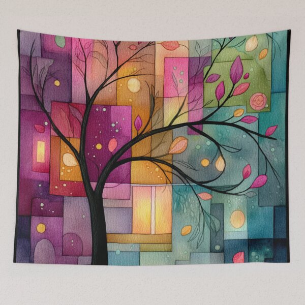 Item preview, Esperanza Tree Abstract - AI Generated Art designed and sold by theRezmyra.