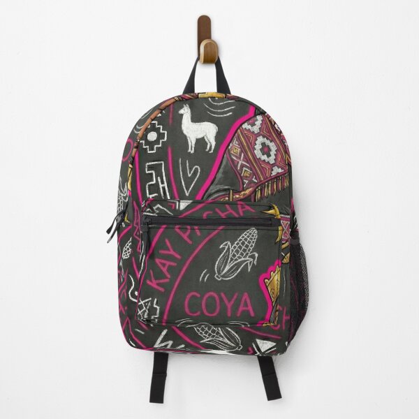 Item preview, Neon illustration of a Coya, an Inca woman weaver designed and sold by HANANTI.