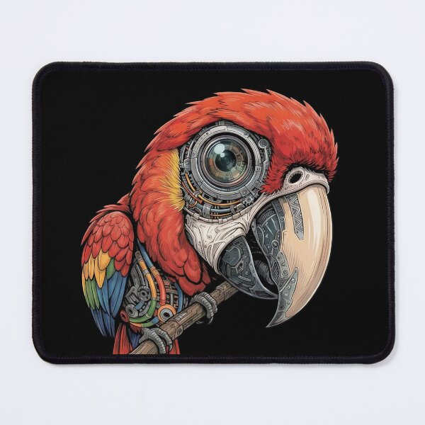 Item preview, Cybernetic Parrot – Biomechanical Robotic Bird Art designed and sold by dbNIGHT.