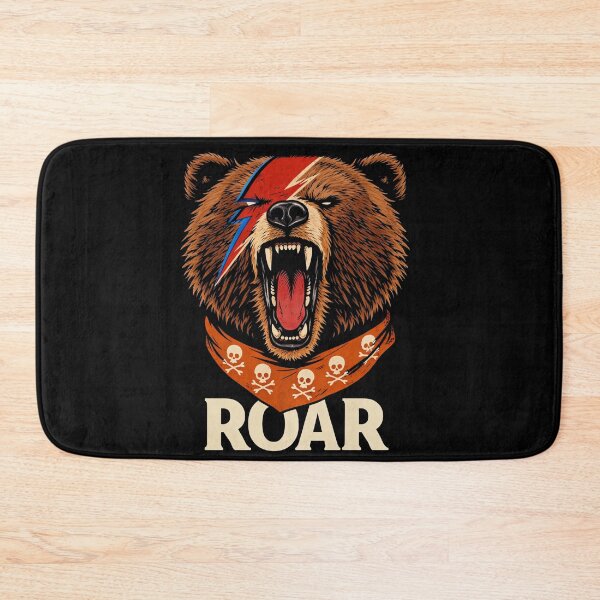 Item preview, Fierce Bear Illustration with Lightning Mark designed and sold by doodledat.