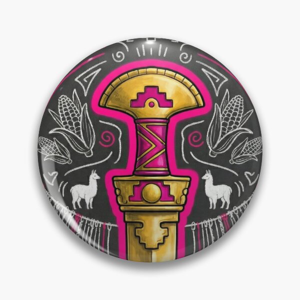 Item preview, Peruvian Tumi Ceremonial Dagger Neon Art designed and sold by HANANTI.