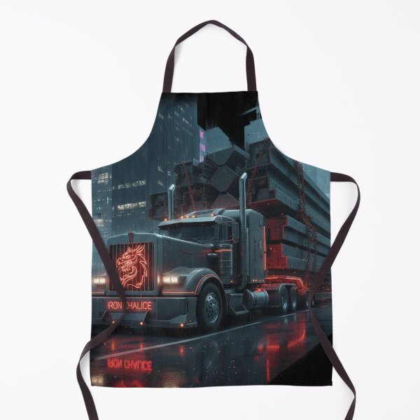 Item preview, Cyberpunk Iron Chalice Heavy Hauler - Futuristic Industrial Cargo Rig designed and sold by BounoWorld.