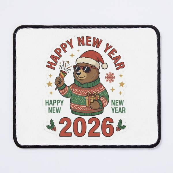 Item preview, Happy New Year 2026 Calligraphy Script designed and sold by ArtzyFlow.