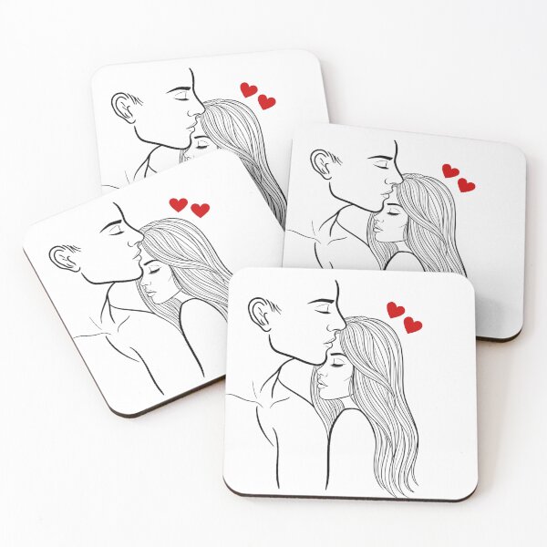 Item preview, Soulmates Minimalist Sketch - Aesthetic Love Art designed and sold by ValeriValera.