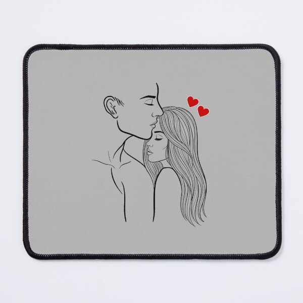 Item preview, Soulmates Minimalist Sketch - Aesthetic Love Art designed and sold by ValeriValera.