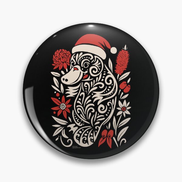 Item preview, Tribal Platypus Christmas – Tattoo-Inspired Design designed and sold by LMIdesigns.