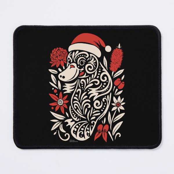 Item preview, Tribal Platypus Christmas – Tattoo-Inspired Design designed and sold by LMIdesigns.