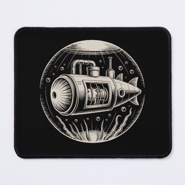 Item preview, Iron Lung Submarine Surreal Steampunk Etching designed and sold by Vintage Shapes.