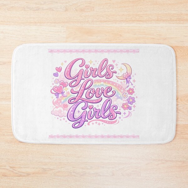 Item preview, Girls Love Girls – Cute Pastel Yuri Typography Design designed and sold by Item Geeks.