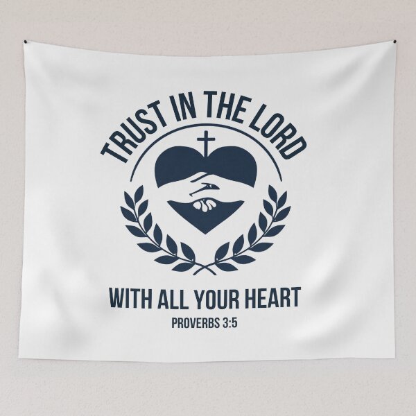 Item preview, Trust in the Lord With All Your Heart – Proverbs 3:5 Christian Design designed and sold by LawsonPrints.