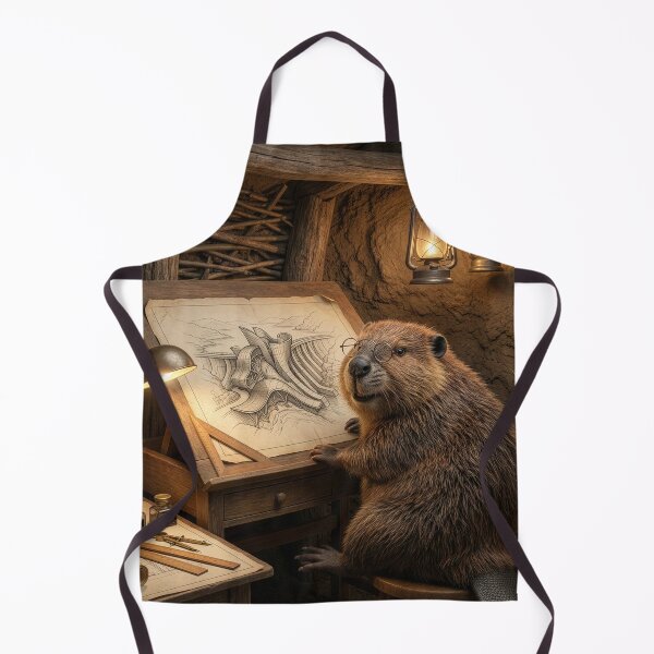 Item preview, Beaver Engineer Draws Up Grand Dam Plans designed and sold by Tridentulus.