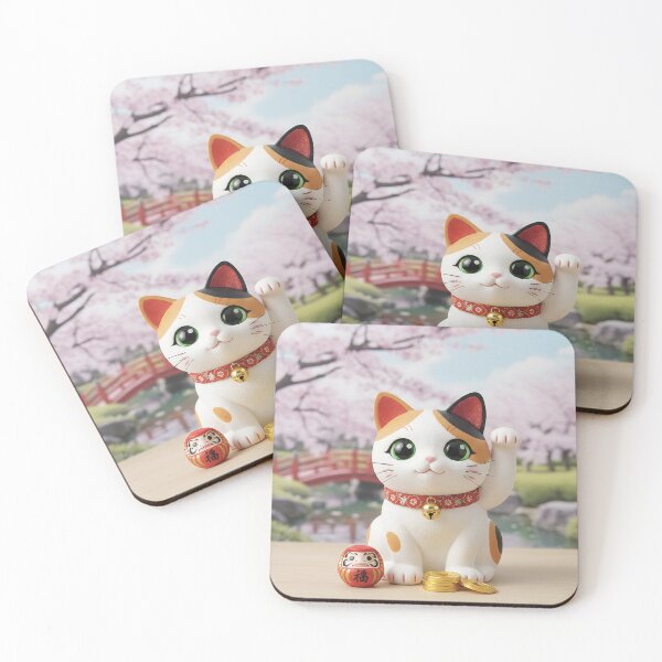 Item preview, Kawaii Japanese Calico Cat  designed and sold by kiradax17.
