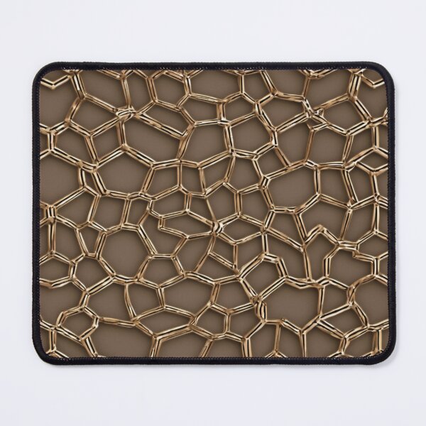 Item preview, Golden Network of Interconnected Polygonal Cells Texture designed and sold by Virtuals1.