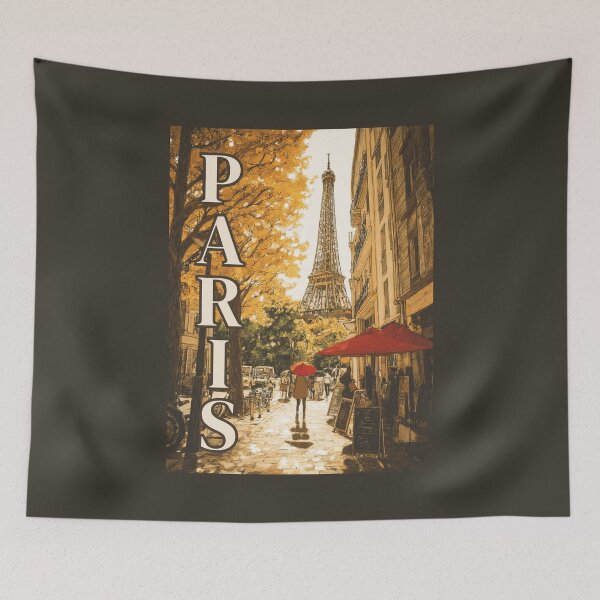 Item preview, A Vintage Travel Illustration of Paris - France designed and sold by GoodOldVintage.