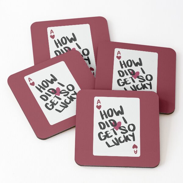 Item preview, How did i get so lucky | ace of hearts | playing card designed and sold by Sophie Louise Arts.