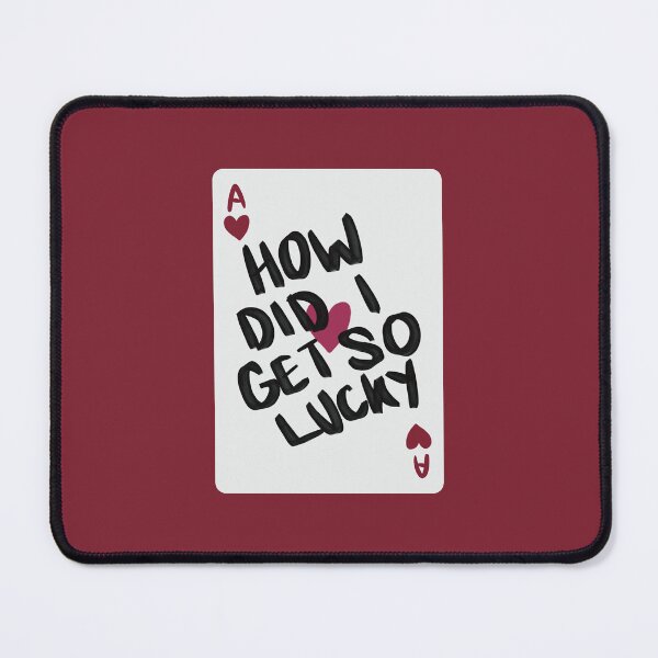 Item preview, How did i get so lucky | ace of hearts | playing card designed and sold by Sophie Louise Arts.