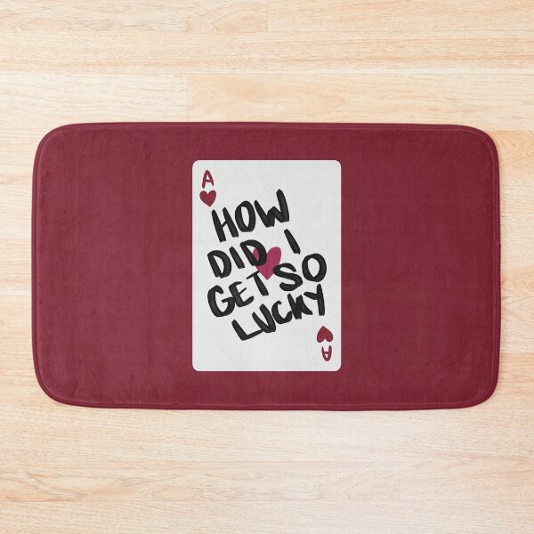 Item preview, How did i get so lucky | ace of hearts | playing card designed and sold by Sophie Louise Arts.