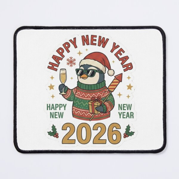 Item preview, Happy New Year 2026 Retro Groovy Vintage Style designed and sold by ArtzyFlow.