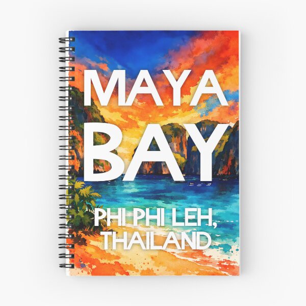 Item preview, Maya Bay, Phi Phi Leh, Thailand – Watercolor Beach Poster designed and sold by Sea Gem.