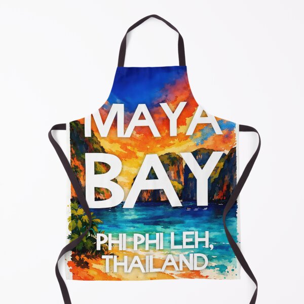 Item preview, Maya Bay, Phi Phi Leh, Thailand – Watercolor Beach Poster designed and sold by Sea Gem.