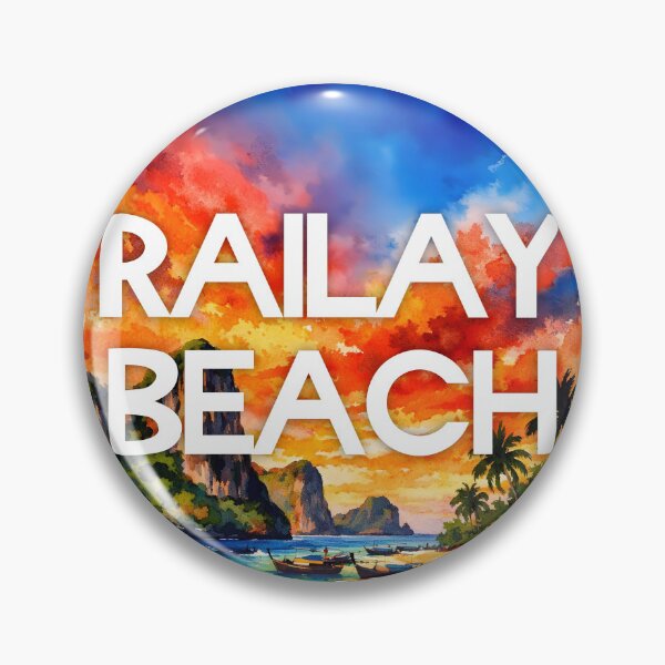 Item preview, Railay Beach, Krabi, Thailand – Watercolor Beach Poster designed and sold by Sea Gem.