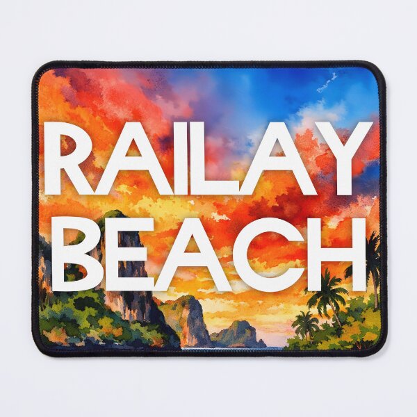 Item preview, Railay Beach, Krabi, Thailand – Watercolor Beach Poster designed and sold by Sea Gem.