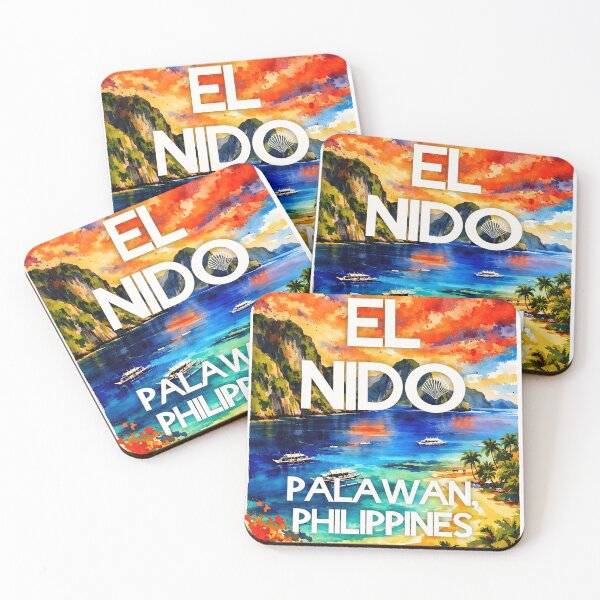 Item preview, El Nido, Palawan, Philippines – Watercolor Beach Poster designed and sold by Sea Gem.