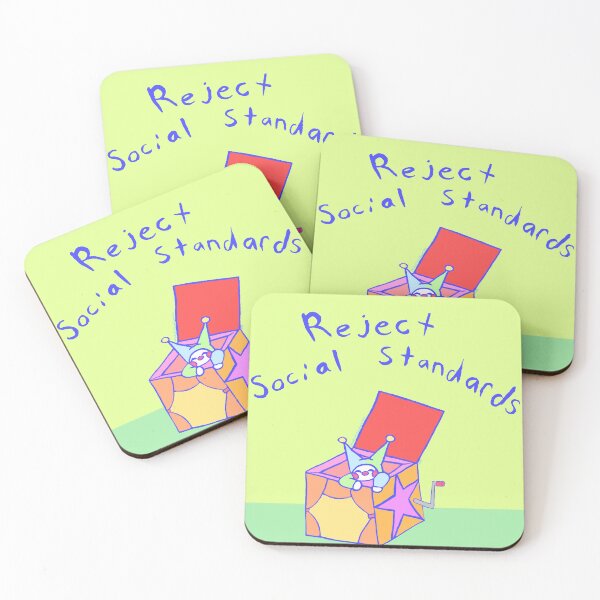 Item preview, Cute Clown "reject social standards" designed and sold by WeirdcoreEyes.