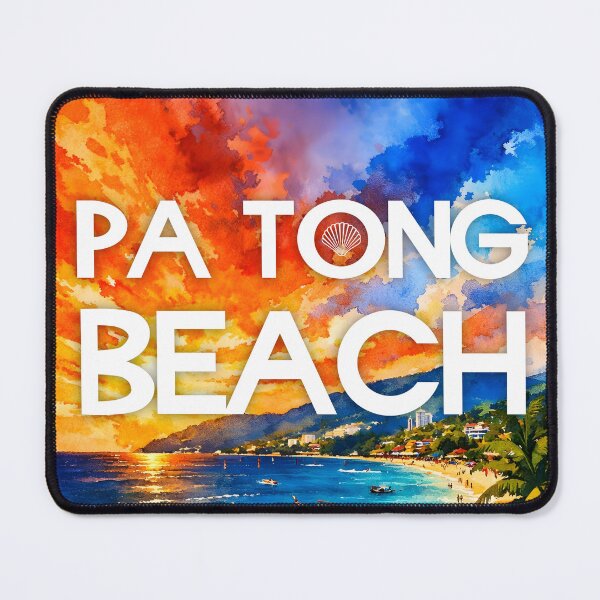 Item preview, Patong Beach, Phuket, Thailand – Watercolor Beach Poster designed and sold by Sea Gem.