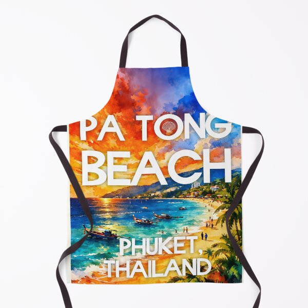 Item preview, Patong Beach, Phuket, Thailand – Watercolor Beach Poster designed and sold by Sea Gem.