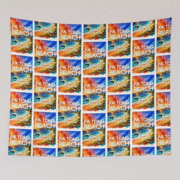 Item preview, Patong Beach, Phuket, Thailand – Watercolor Beach Poster designed and sold by Sea Gem.