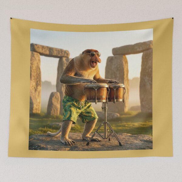 Item preview, Proboscis Monkey Turns in a Dazzling Performance designed and sold by Tridentulus.