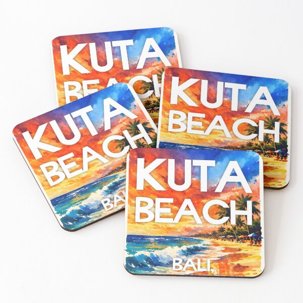 Item preview, Kuta Beach, Bali, Indonesia – Watercolor Beach Poster designed and sold by Sea Gem.