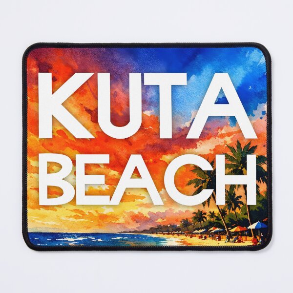 Item preview, Kuta Beach, Bali, Indonesia – Watercolor Beach Poster designed and sold by Sea Gem.